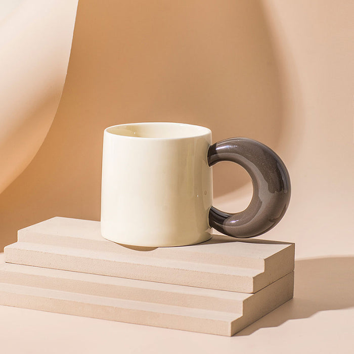 Creative Moon Handle Ceramic Mug