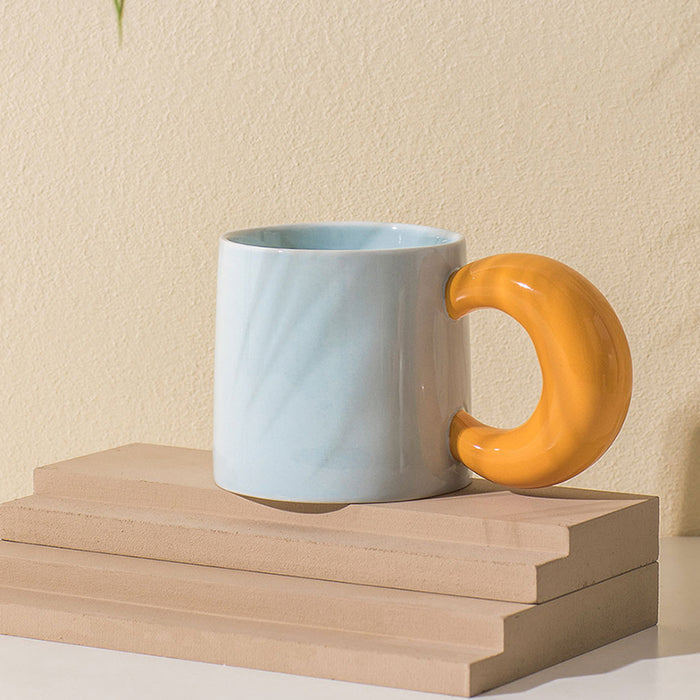 Creative Moon Handle Ceramic Mug