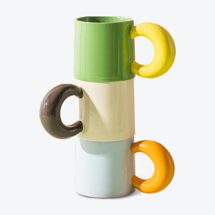Creative Moon Handle Ceramic Mug