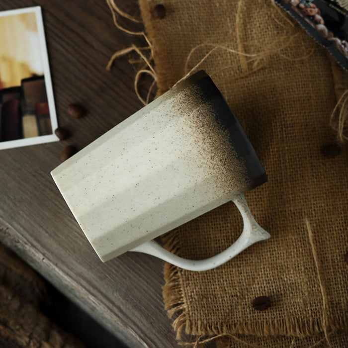 Japanese Style Frosted Gradient Ceramic Mug