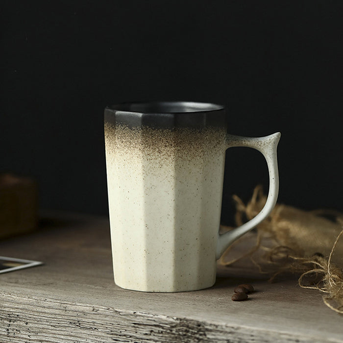 Japanese Style Frosted Gradient Ceramic Mug
