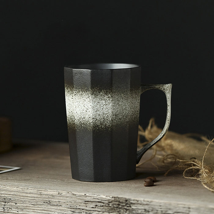 Japanese Style Frosted Gradient Ceramic Mug