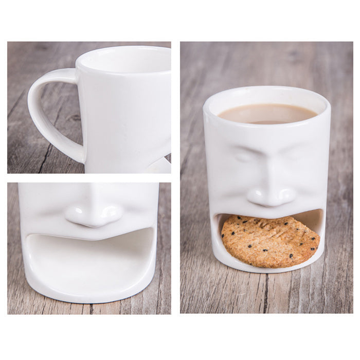 Funky Ceramic Face Mug
