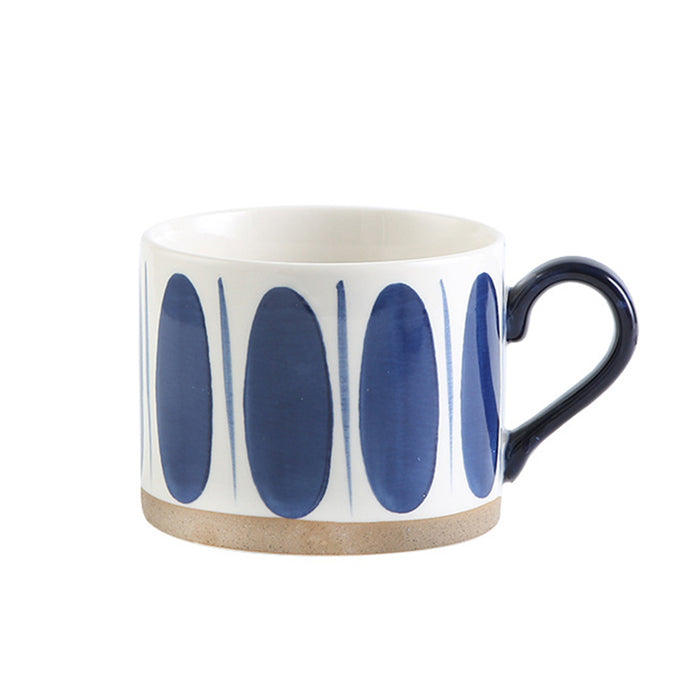 Blue Modern Ceramic Underglaze Mug