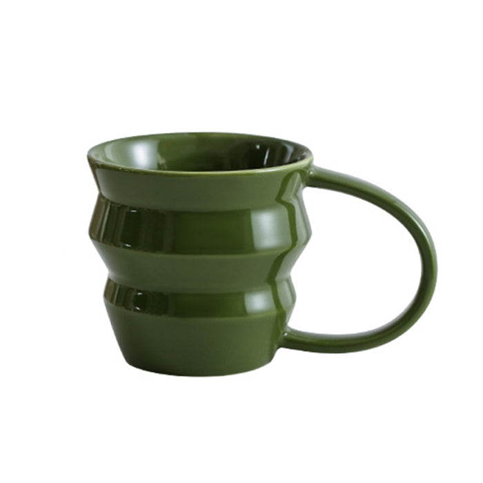 Modern Ceramic Underglaze Irregular Shape Mug