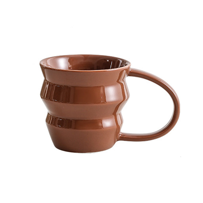 Modern Ceramic Underglaze Irregular Shape Mug