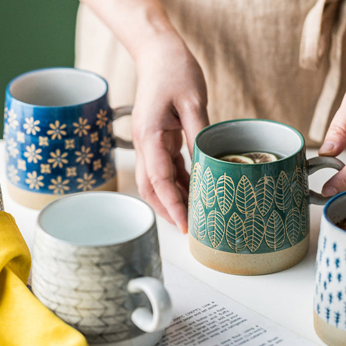 Vintage Ceramic Underglaze Mug