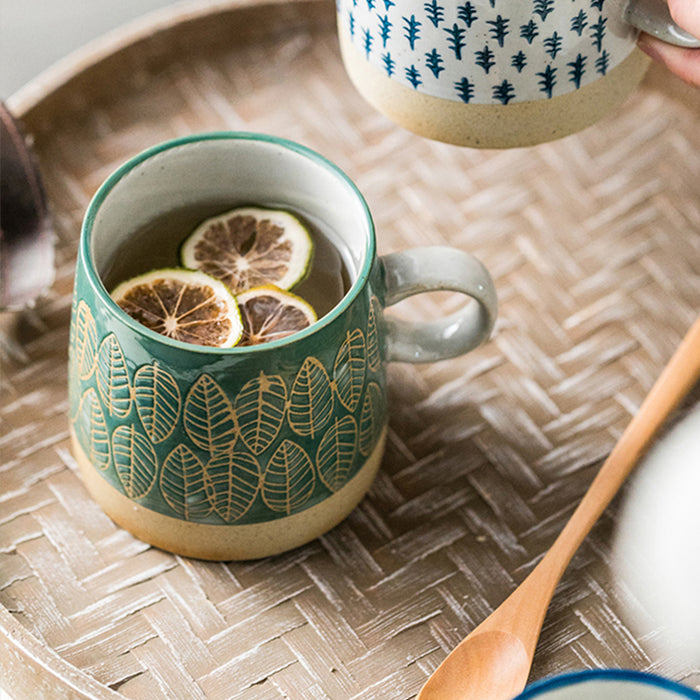 Vintage Ceramic Underglaze Mug