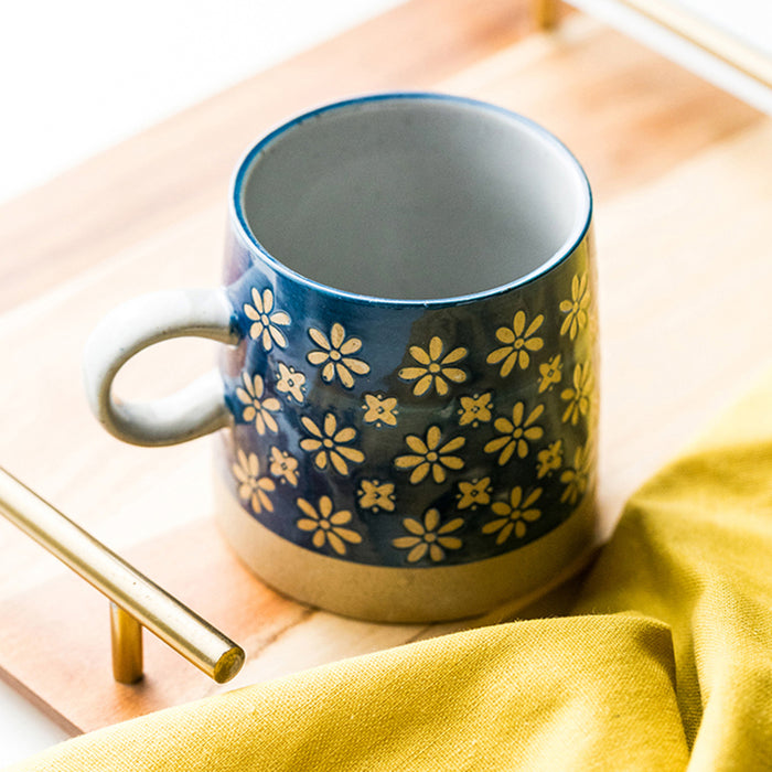 Vintage Ceramic Underglaze Mug