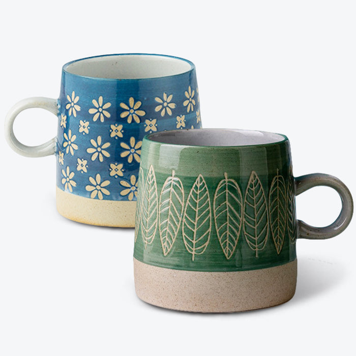 Vintage Ceramic Underglaze Mug