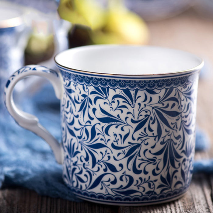 British Vintage Flower Pattern Ceramic Mug