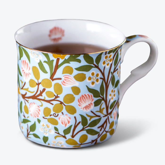 British Vintage Flower Pattern Ceramic Mug