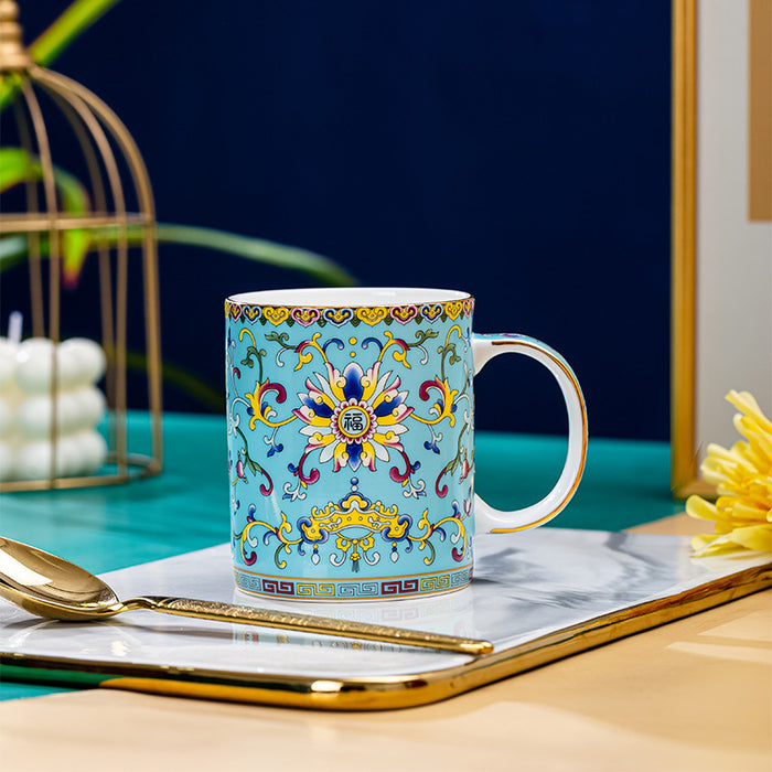 Chinese Royal Court  Fine Bone China Mug