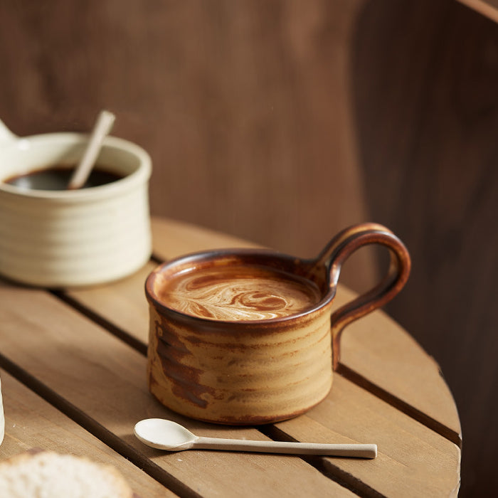 Vintage Japanese Ceramic Coffee Mug Set