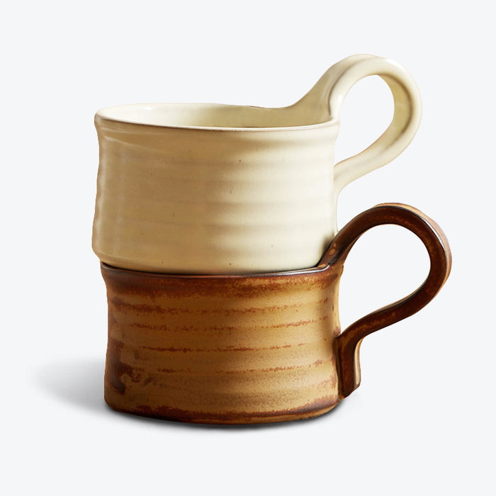Vintage Japanese Ceramic Coffee Mug Set