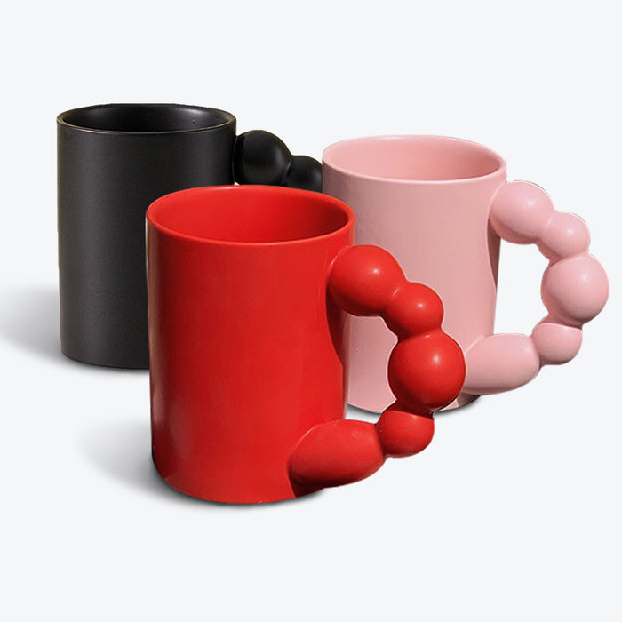 Modern Ceramic Mug With Creative Gourd Handle