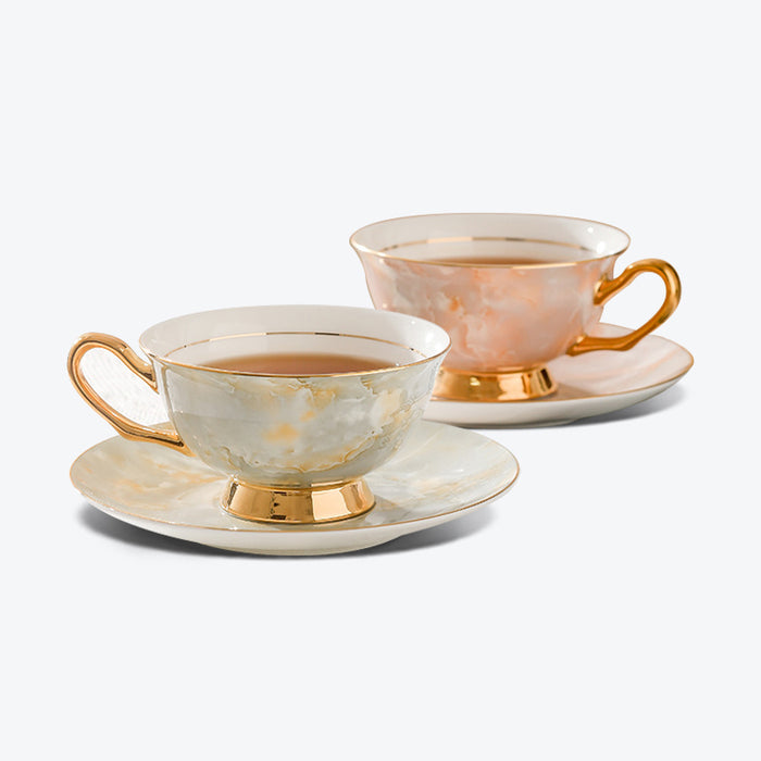Marbled Phnom Penh Ceramic Coffee Tea Cup