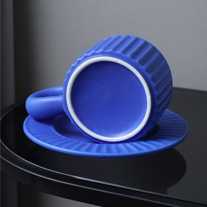 Modern Vertical Stripes Ceramic Coffee Cup