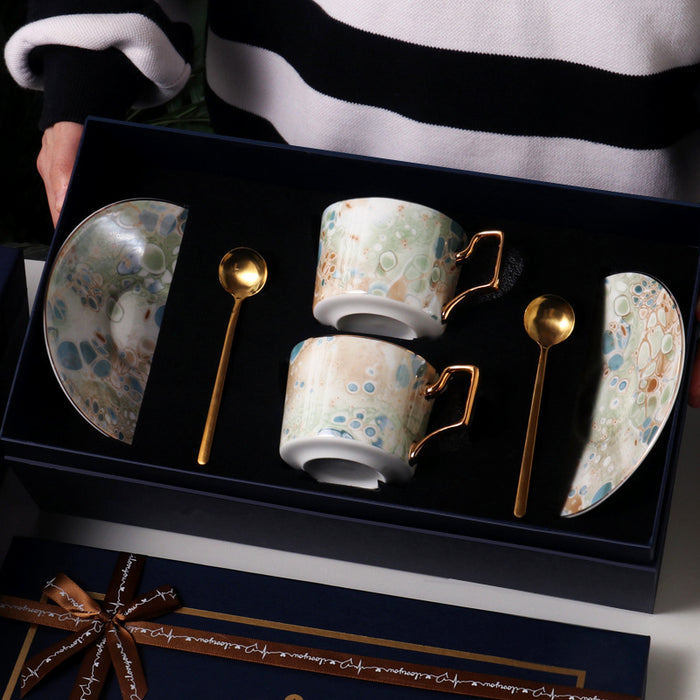 Colorful Stone Ceramic Coffee Cup