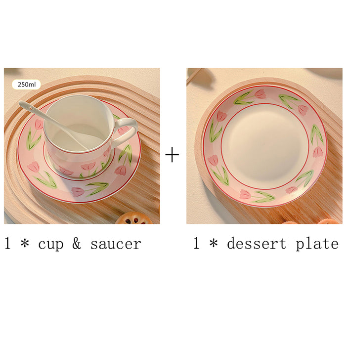 Modern Gentle Tulip Ceramic Cup