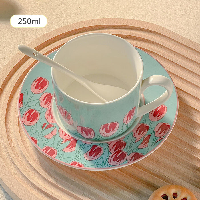 Modern Gentle Tulip Ceramic Cup