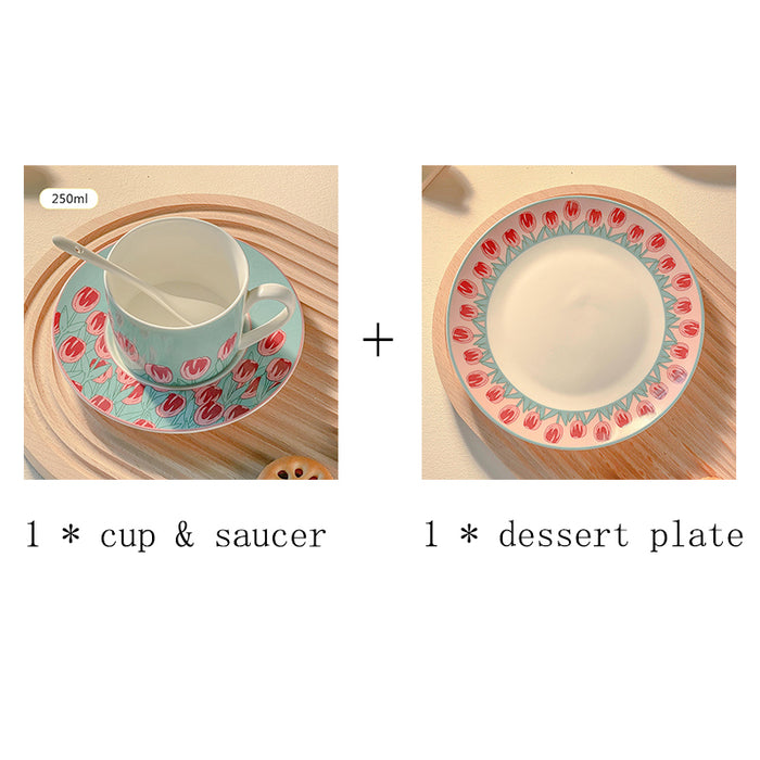 Modern Gentle Tulip Ceramic Cup