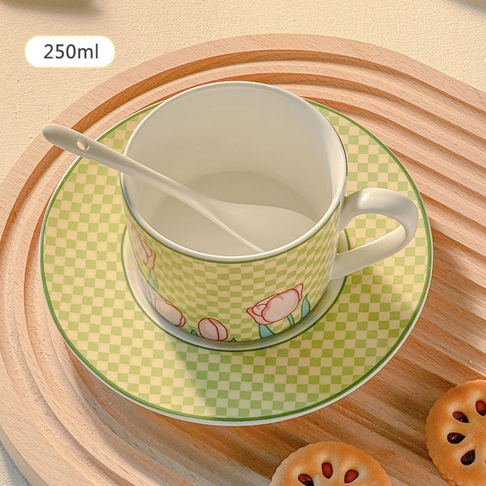 Modern Gentle Tulip Ceramic Cup
