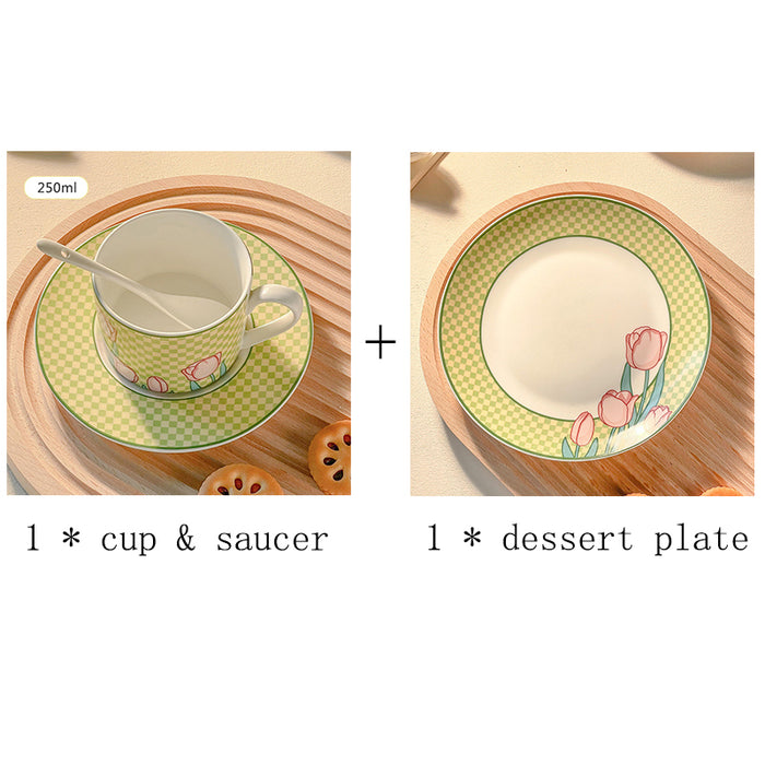 Modern Gentle Tulip Ceramic Cup