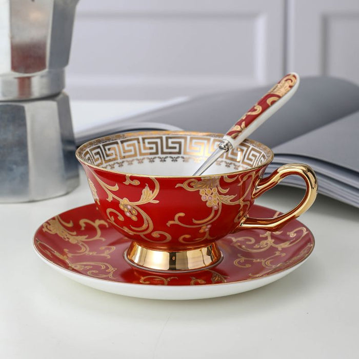 Set of 2 Vintage Bone China Coffee Cup
