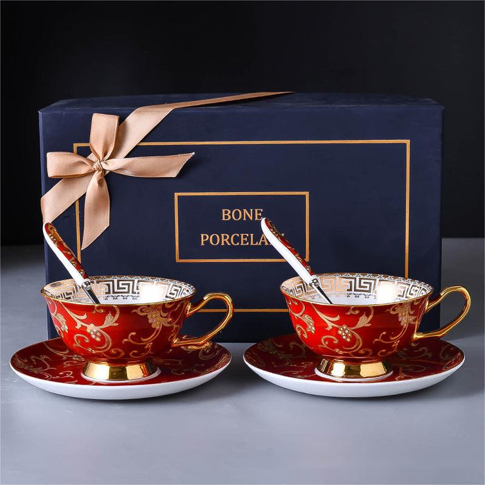 Set of 2 Vintage Bone China Coffee Cup