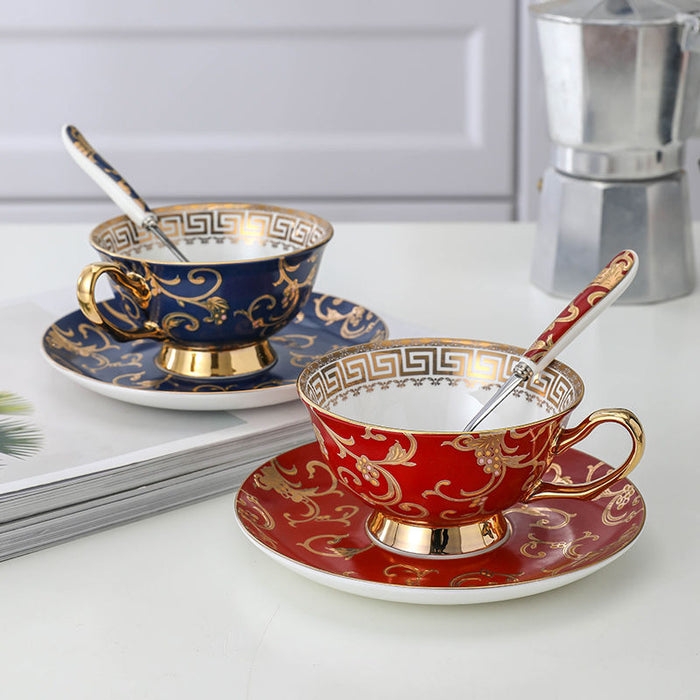 Set of 2 Vintage Bone China Coffee Cup