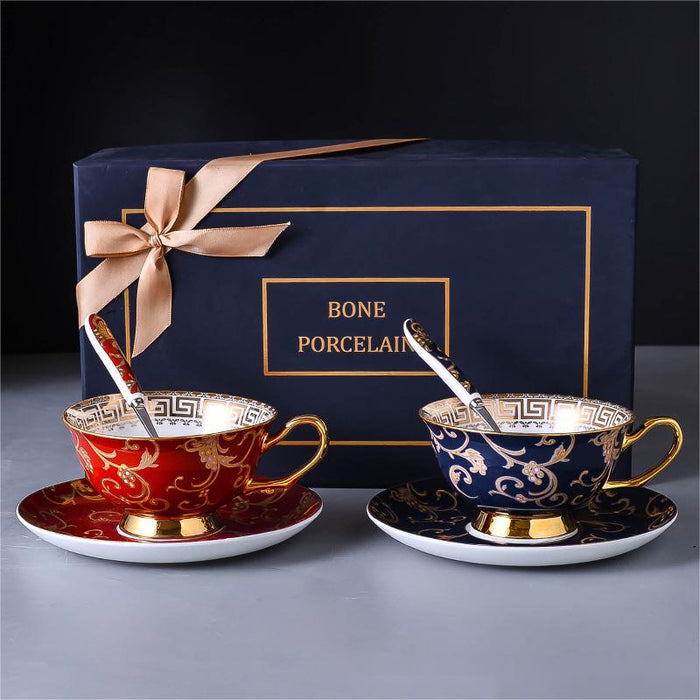 Set of 2 Vintage Bone China Coffee Cup
