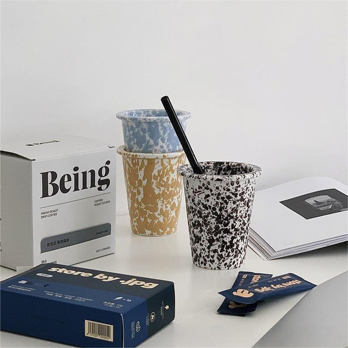 Modern Splatter Pattern Ceramic Cup