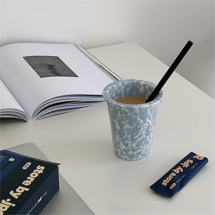 Modern Splatter Pattern Ceramic Cup