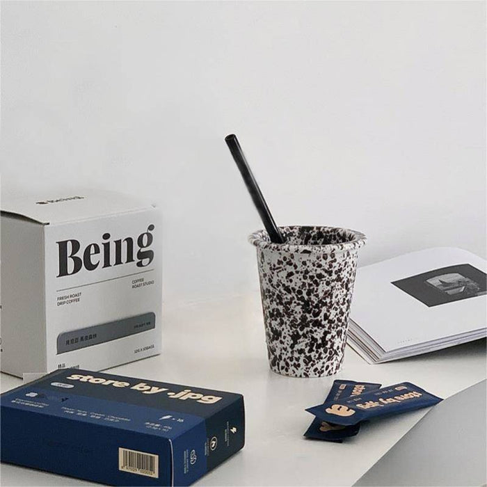 Modern Splatter Pattern Ceramic Cup