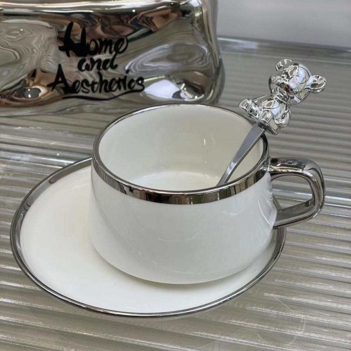Glossy House Letter Ceramic Coffee Cup
