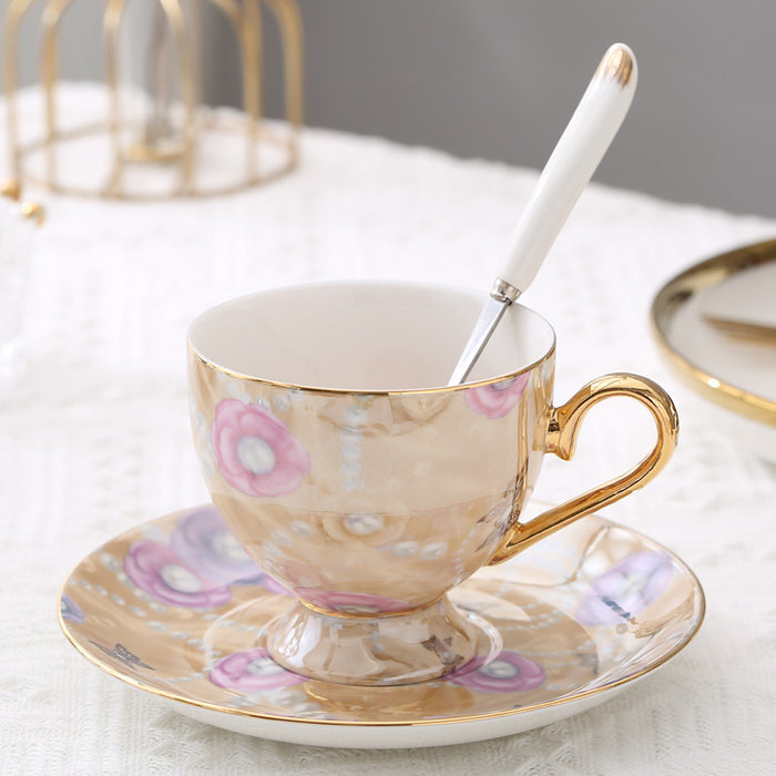 Set of 2 British Butterfly Ceramic Coffee Cup