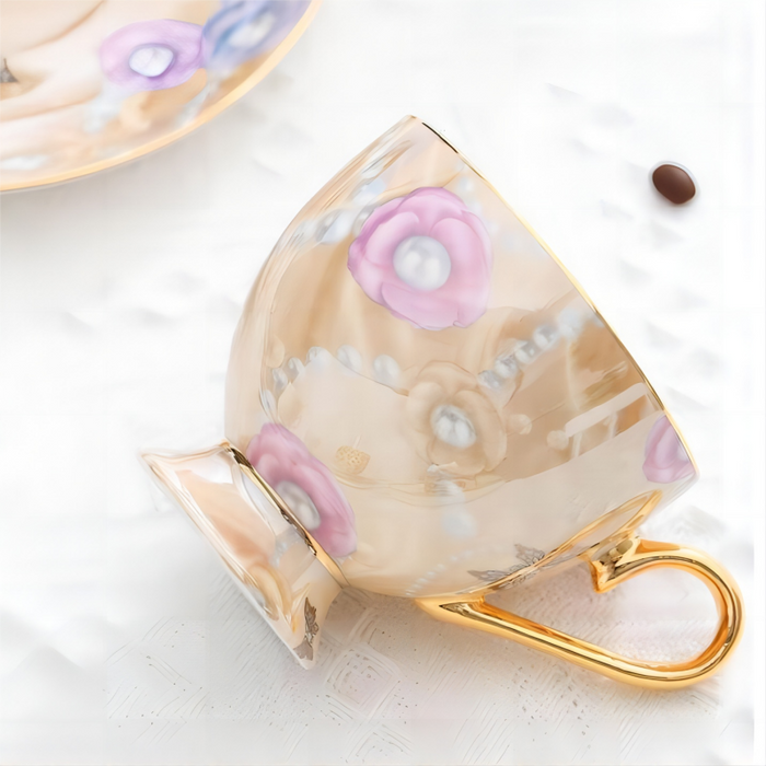 Set of 2 British Butterfly Ceramic Coffee Cup