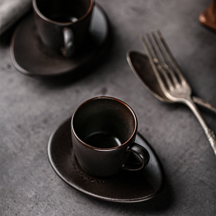 Brown Modern Mini Espresso Ceramic Coffee Cup