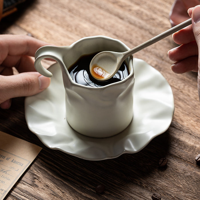 Japenese Twisted Irregular Ceramic Coffee Cup
