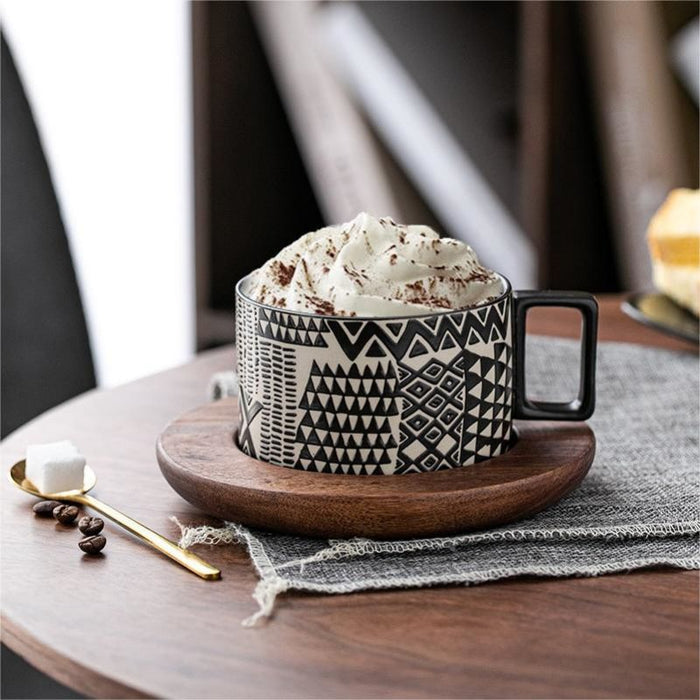 Modern Printed Ceramic Coffee Cup