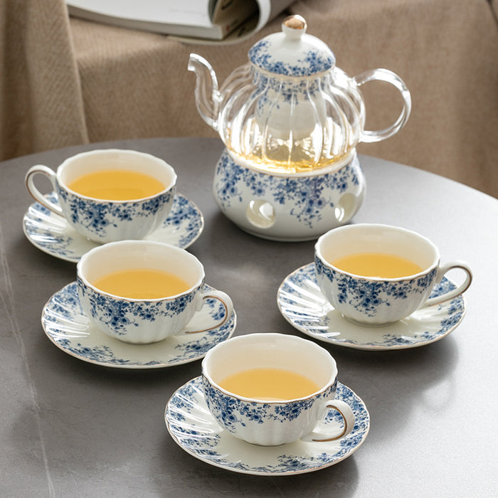 Flower Bird Ceramic English Tea Set