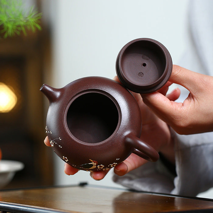 Plum Bossom Yixing Zisha Clay Tea Set