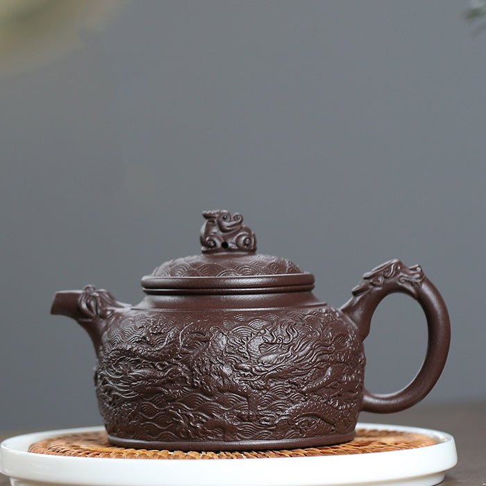 Embossed Handmade Yixing Teapot