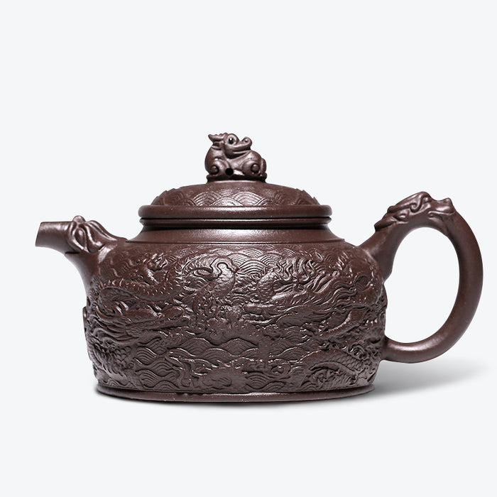 Embossed Handmade Yixing Teapot