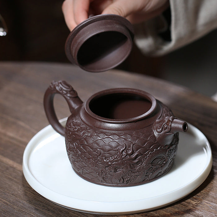 Embossed Handmade Yixing Teapot