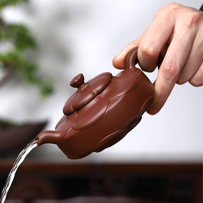 Handmade Yixing Purple Clay Teapot-4