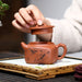 Shrimp Bamboo Yixing Purple Clay Teapot-2