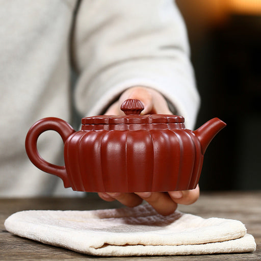 Flower Bud Yixing Zisha Clay Teapot-2
