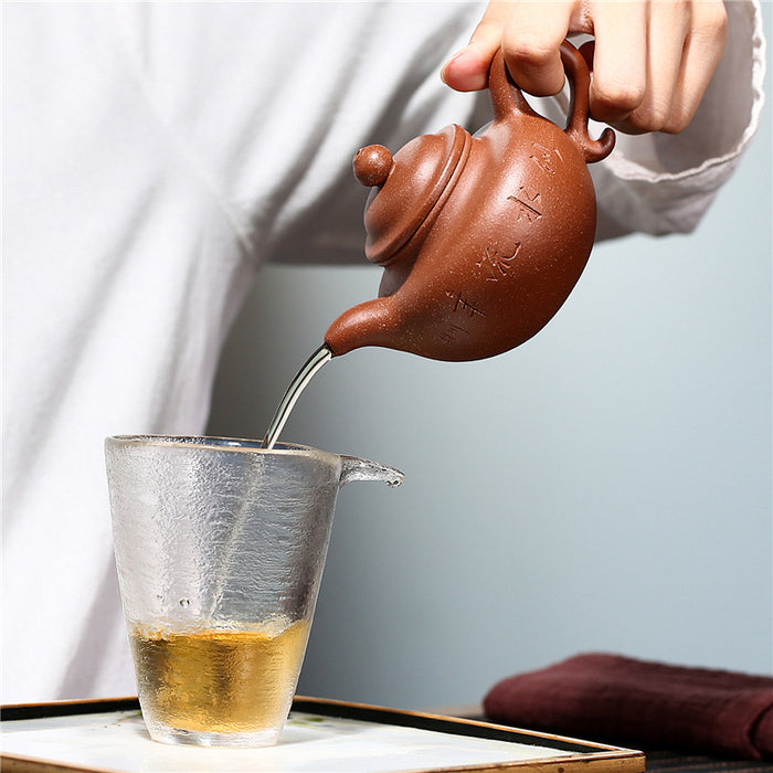 Handcrafted Lettering Yixing Teapot-4